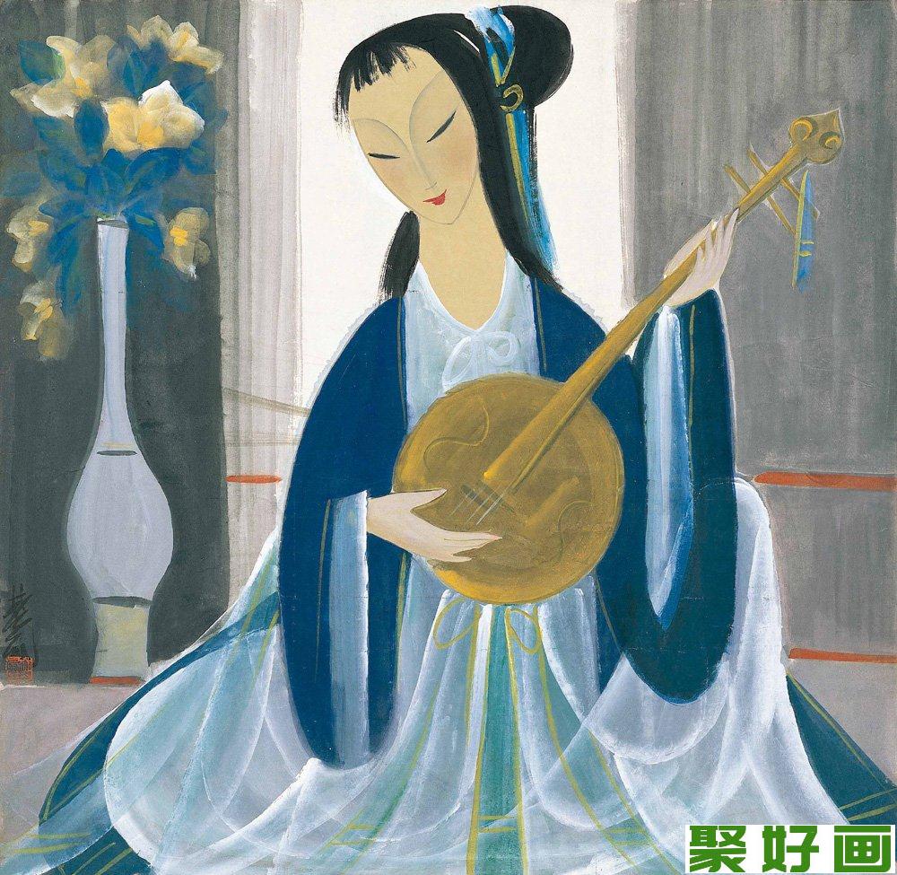 林风眠仕女图