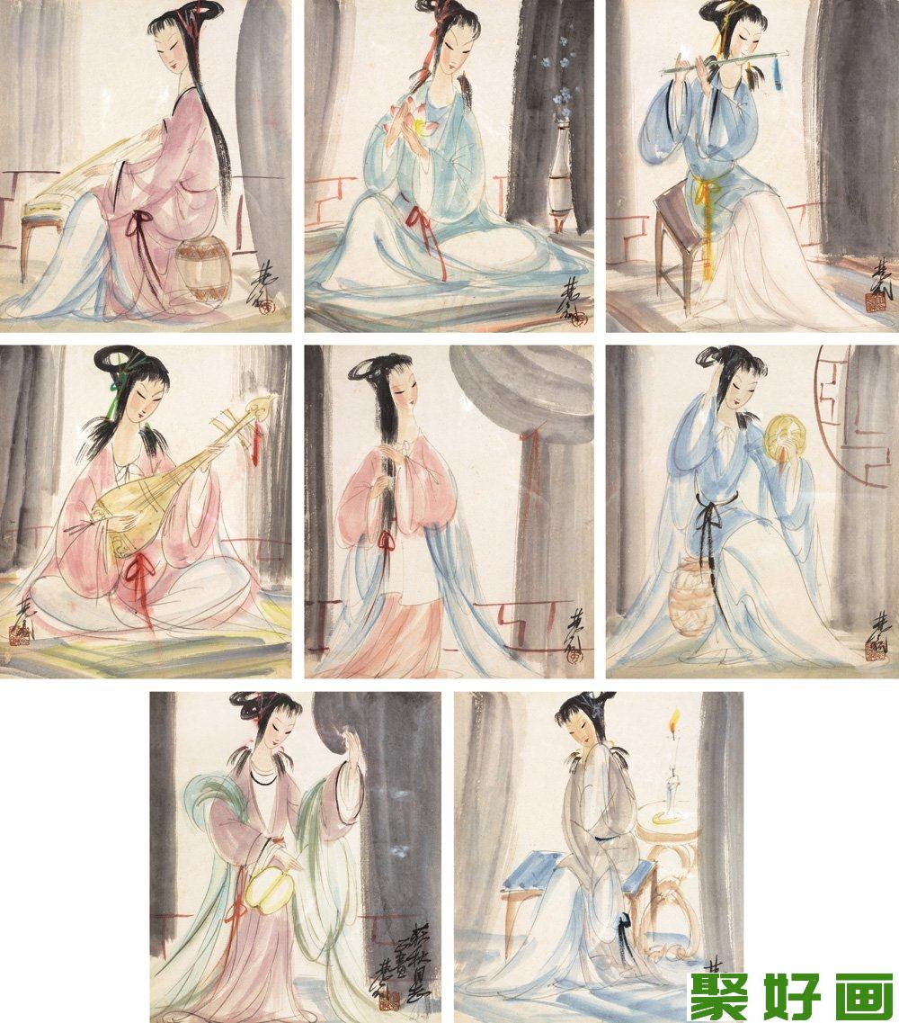 林风眠仕女图